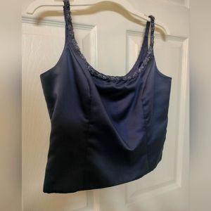 Vintage Vivian Dessy Diamond darted crop size 14